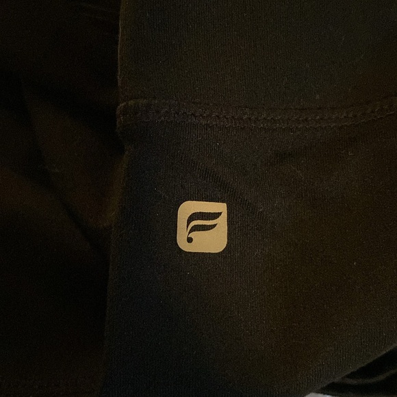 Fabletics Black Leggings Silver Stripes | Women’s Size XL - Picture 5 of 5